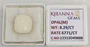 8.29/CT Natural FIRE OPAL with Govt. Lab Certificate-12313D49888